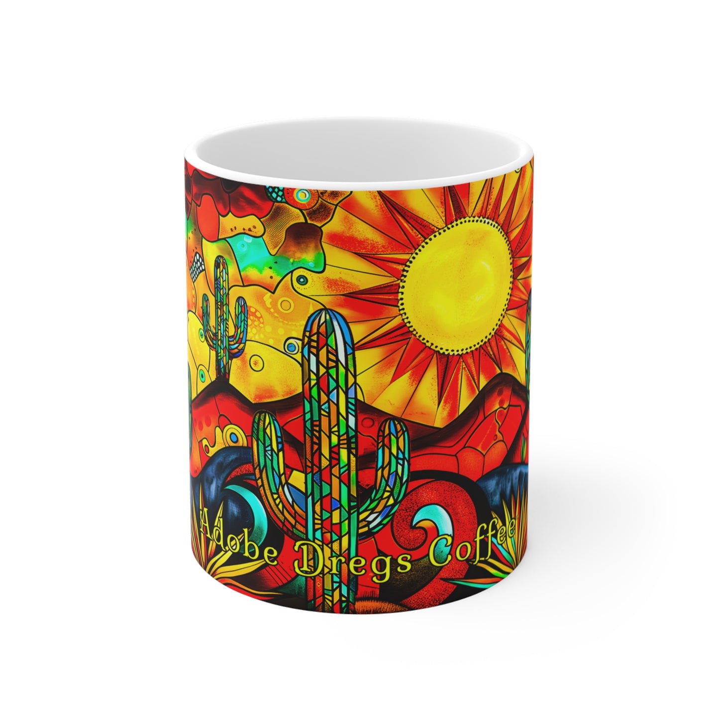 "Prism" 11oz Coffee Mug, from Adobe Dregs Coffee Stash™