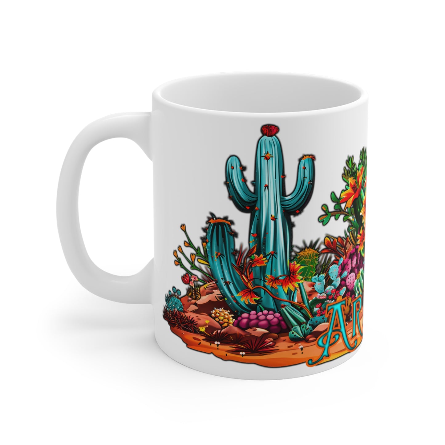 "Arizona Oasis" 11oz Coffee Mug, from Adobe Dregs Coffee Stash™