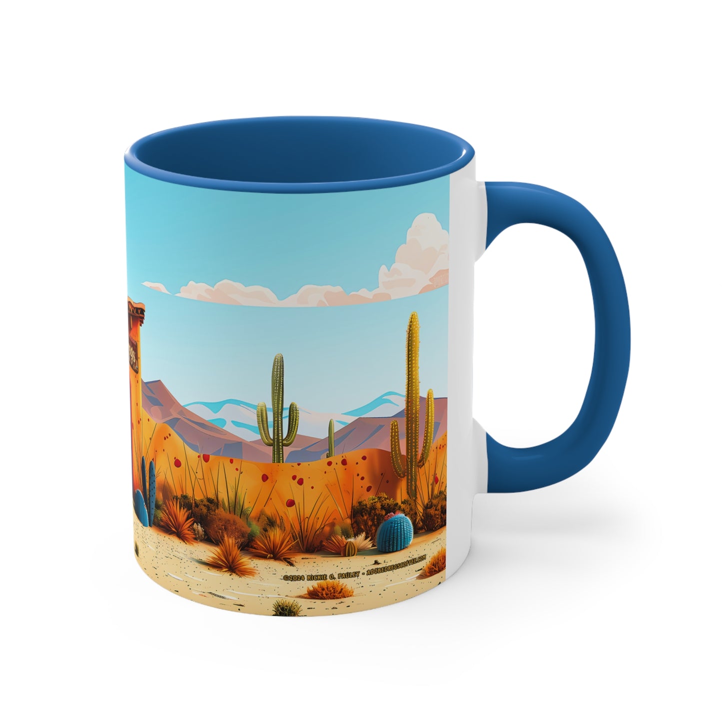 The Blue Door Accent Coffee Mug, 11oz from Adobe Dregs Coffee