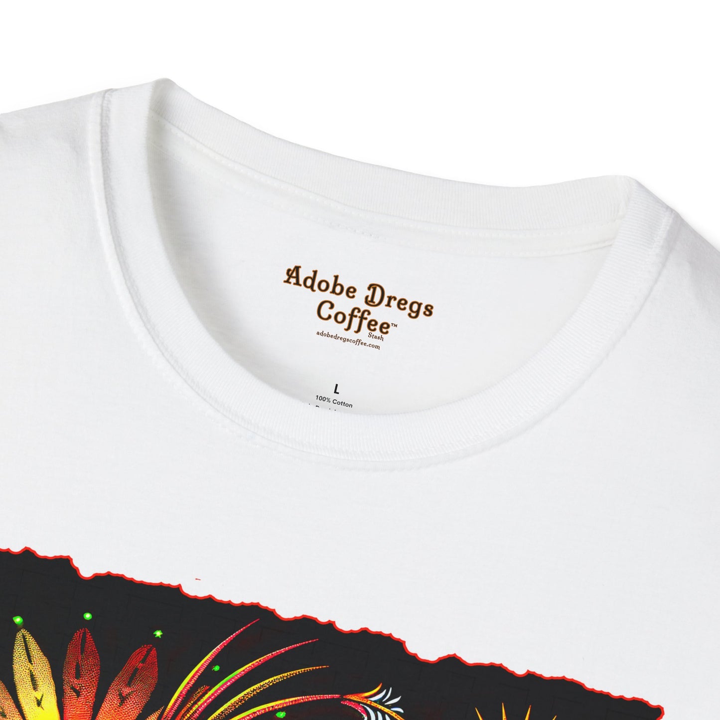 "Totem" Unisex Softstyle T-Shirt from Adobe Dregs Coffee Stash™