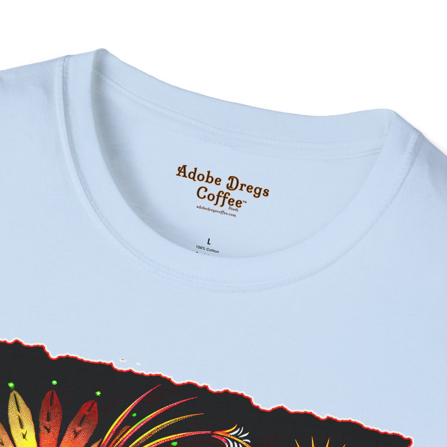 "Totem" Unisex Softstyle T-Shirt from Adobe Dregs Coffee Stash™