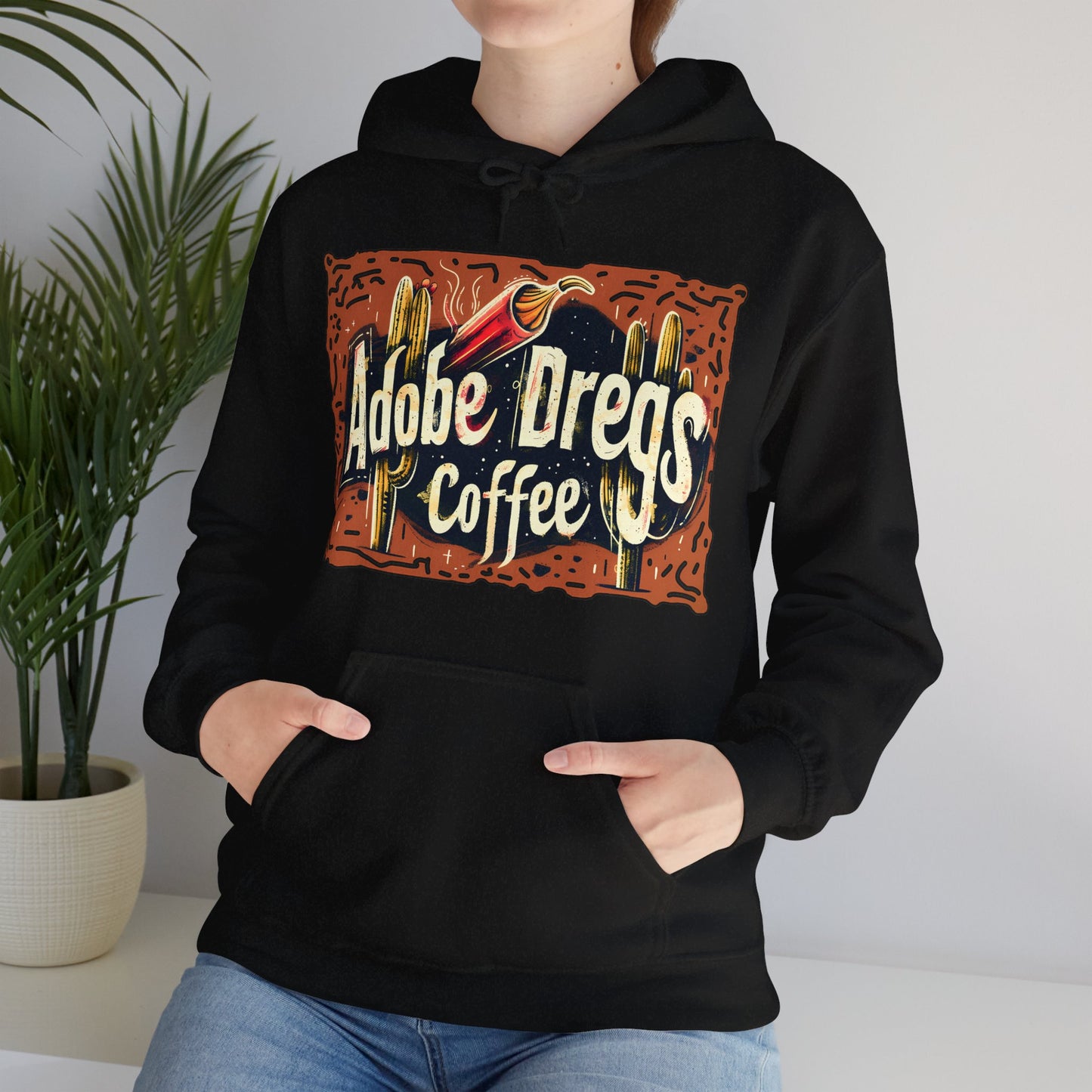 "Retro Rusty Metal Sign" - Unisex Heavy Blend™ Hooded Sweatshirt