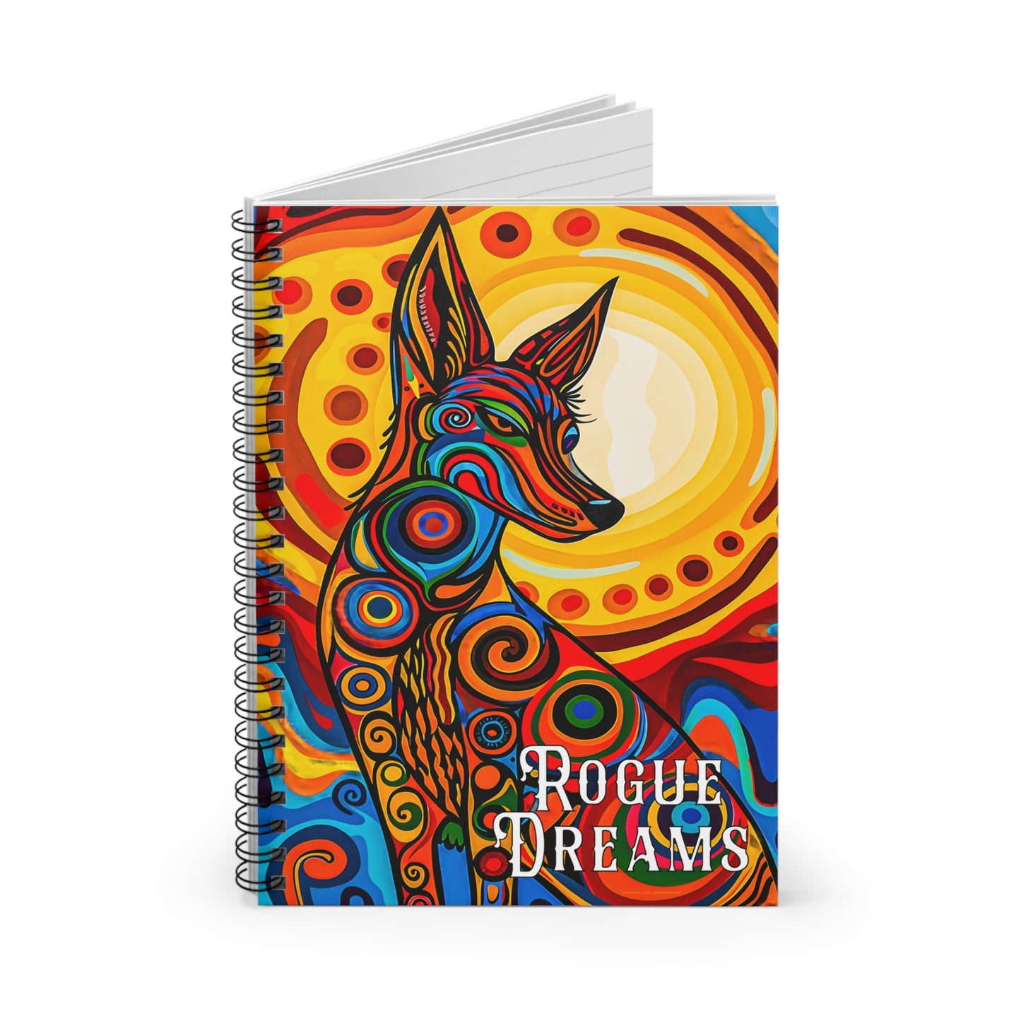 "Rogue Dreams" A Dream Journal & Spiral Notebook - Ruled Line From Adobe Dregs Coffee Stash™