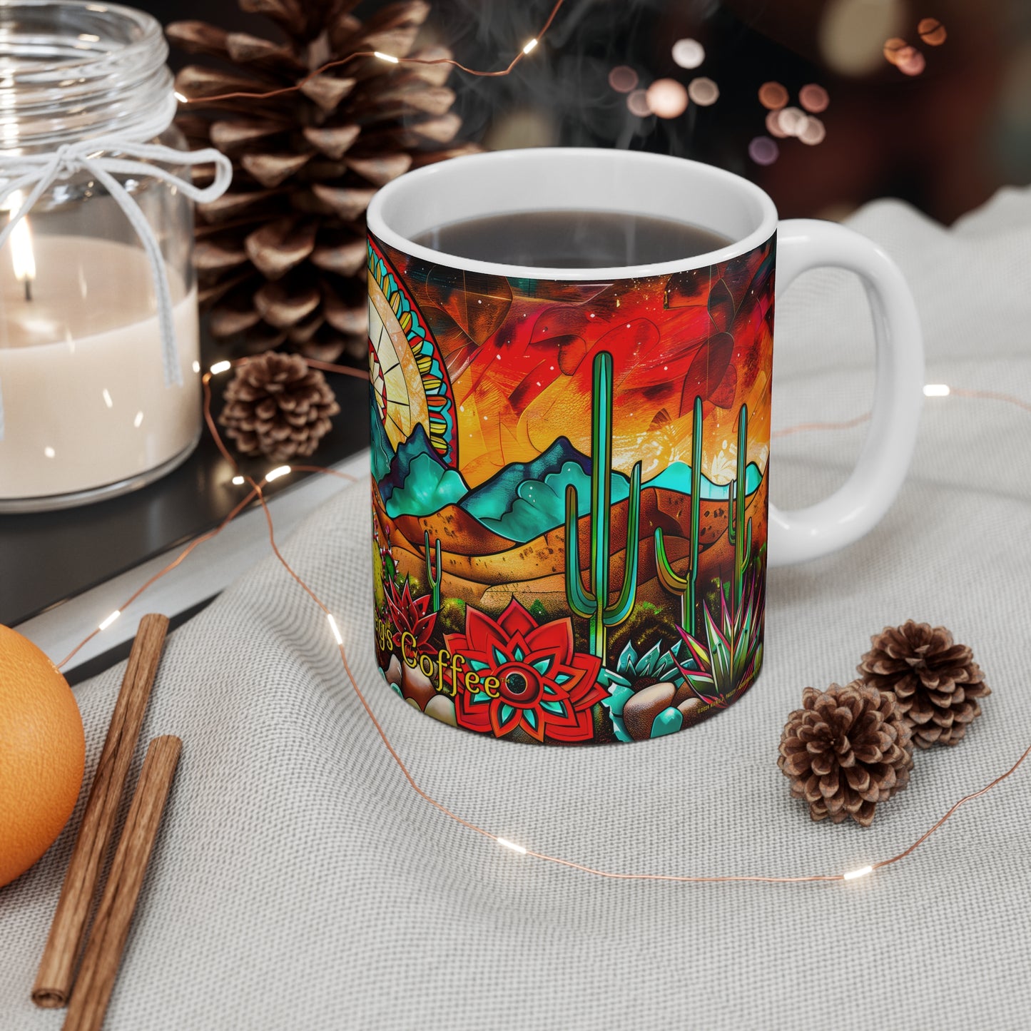 "Desert Skylight" 11oz Coffee Mug, from Adobe Dregs Coffee Stash™