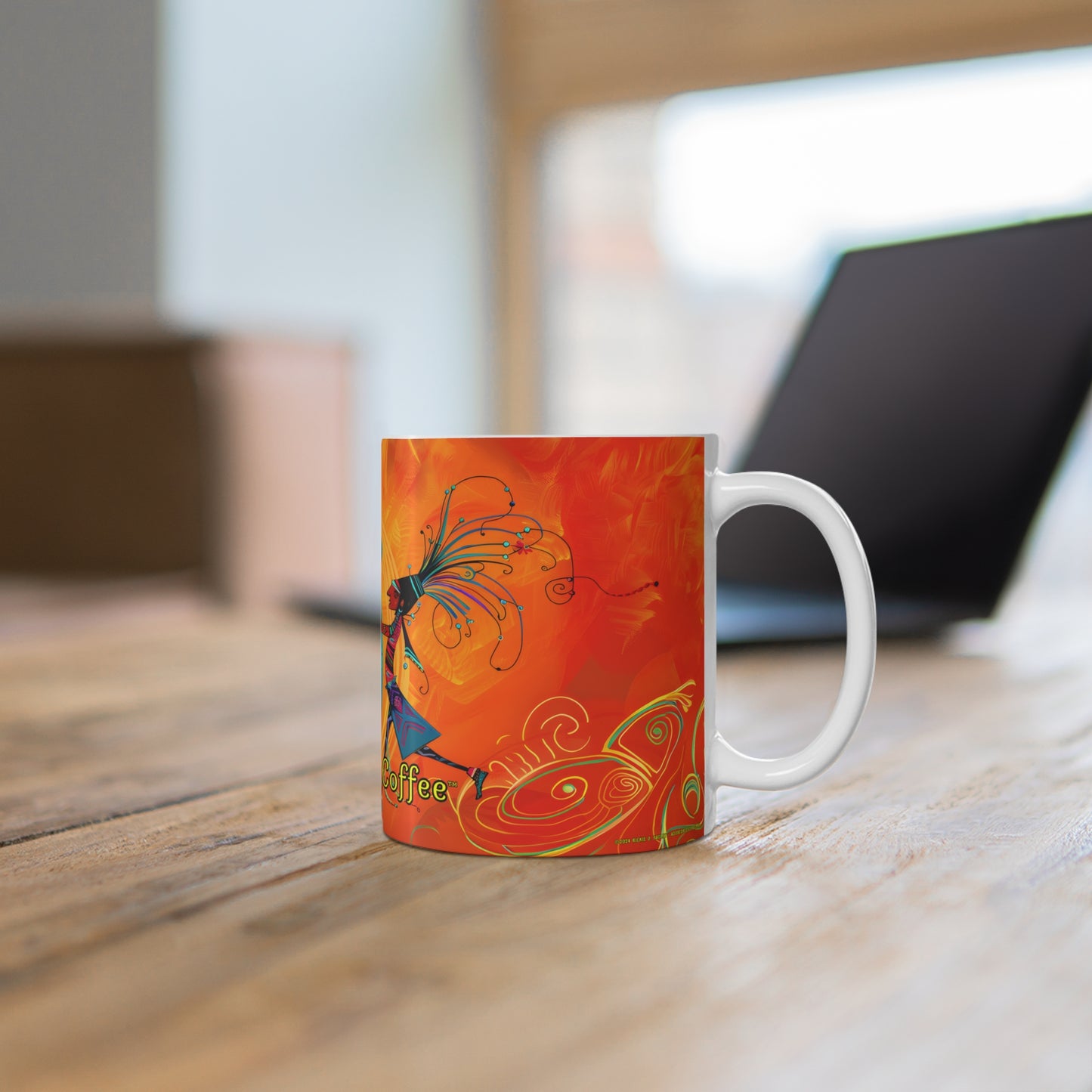 "Drum Song" 11oz Coffee Mug, from Adobe Dregs Coffee Stash™