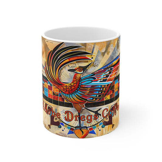 "Pirouette" 11oz Coffee Mug, from Adobe Dregs Coffee Stash™