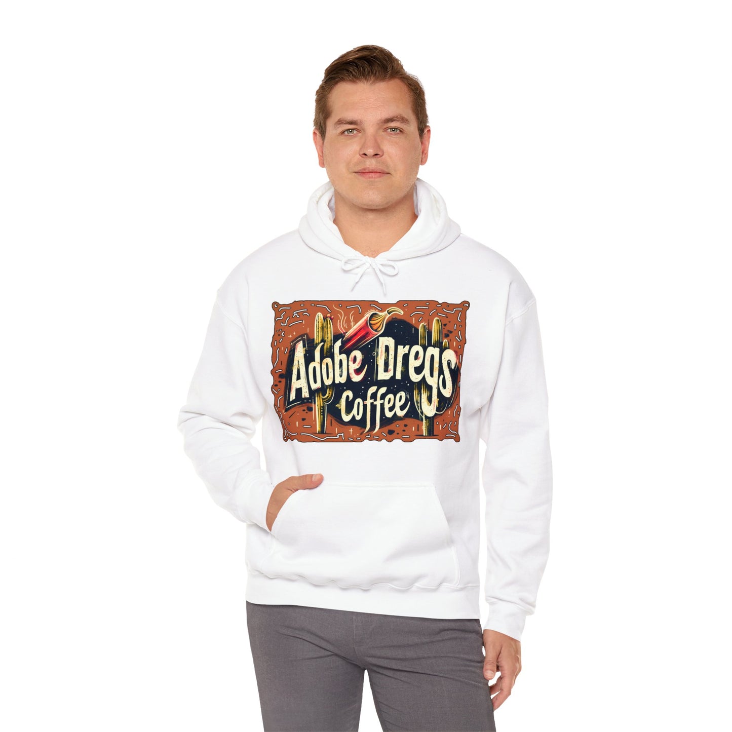 "Retro Rusty Metal Sign" - Unisex Heavy Blend™ Hooded Sweatshirt