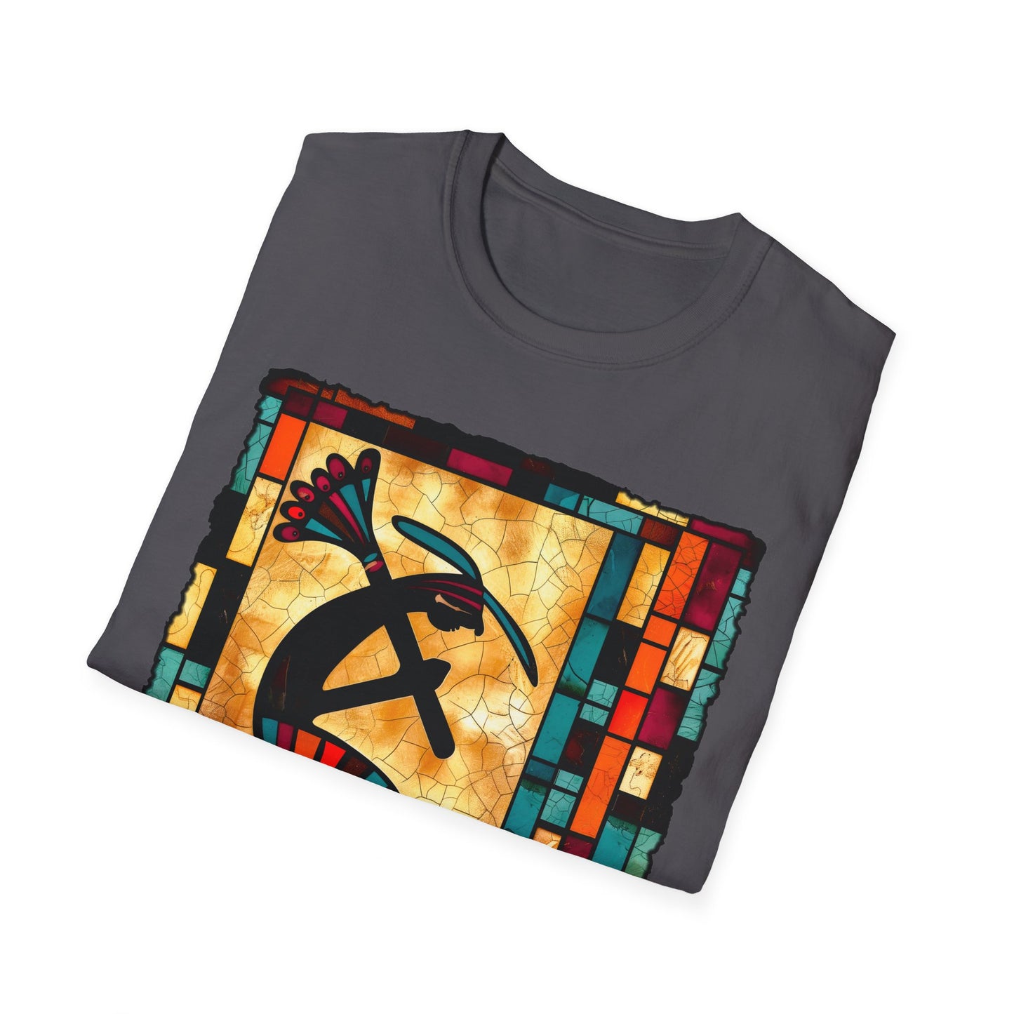 "Bricks & Mortar" Unisex Softstyle T-Shirt from Adobe Dregs Coffee Stash™