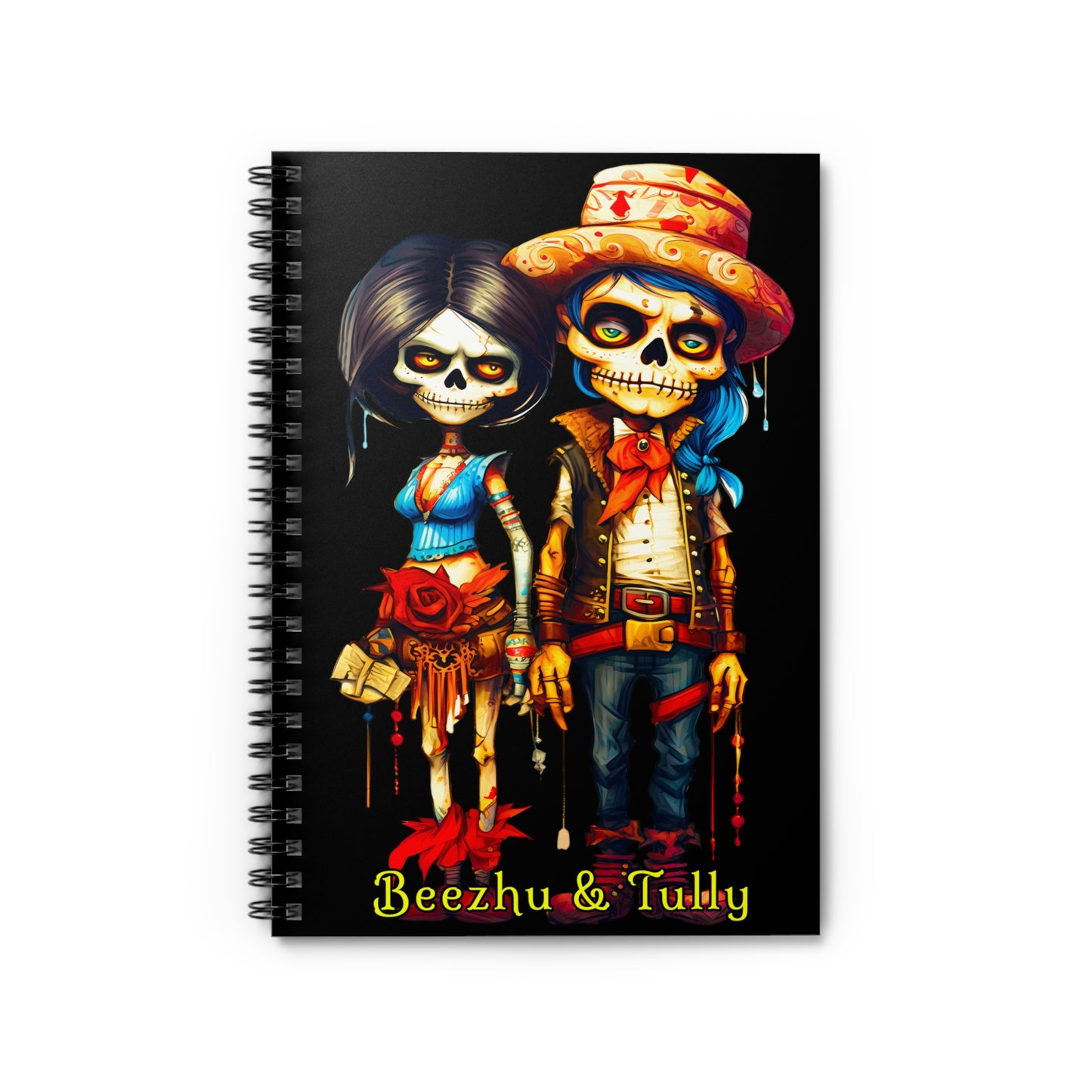 "Beezhu & Tully " Spiral Notebook - Ruled Line From Adobe Dregs Coffee Stash™