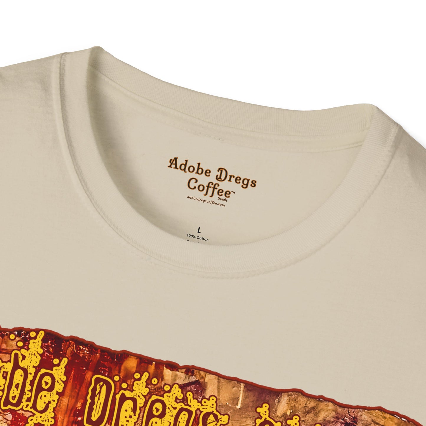 "Sleep is a Symptom of Severe Caffeine Deprivation" Unisex Softstyle T-Shirt from Adobe Dregs Coffee Stash™