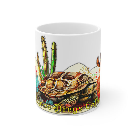 "Joe Tortoise" 11oz Coffee Mug, from Adobe Dregs Coffee Stash™