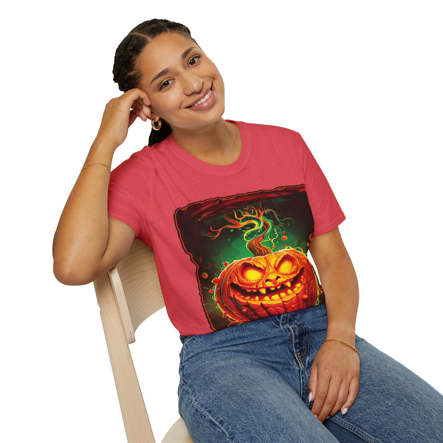 "Beware the Pumpkin Patch..." Unisex Softstyle T-Shirt from Adobe Dregs Coffee Stash™