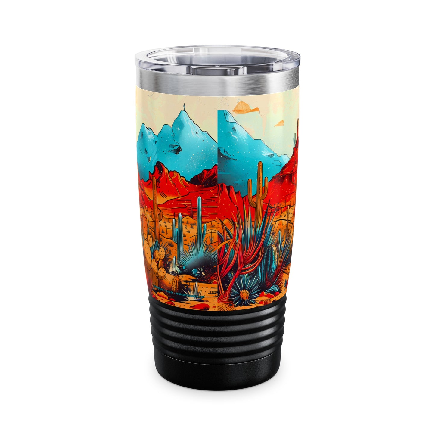 Saguaro Sunset from Adobe Dregs Coffee: Ringneck Tumbler, 20oz