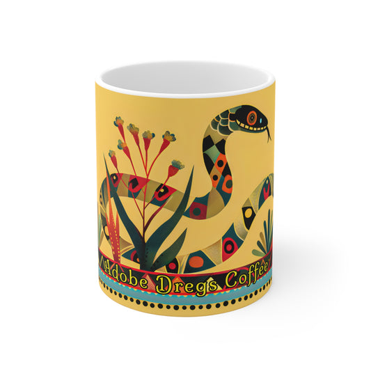 "Serpent Dance" 11oz Coffee Mug, from Adobe Dregs Coffee Stash™