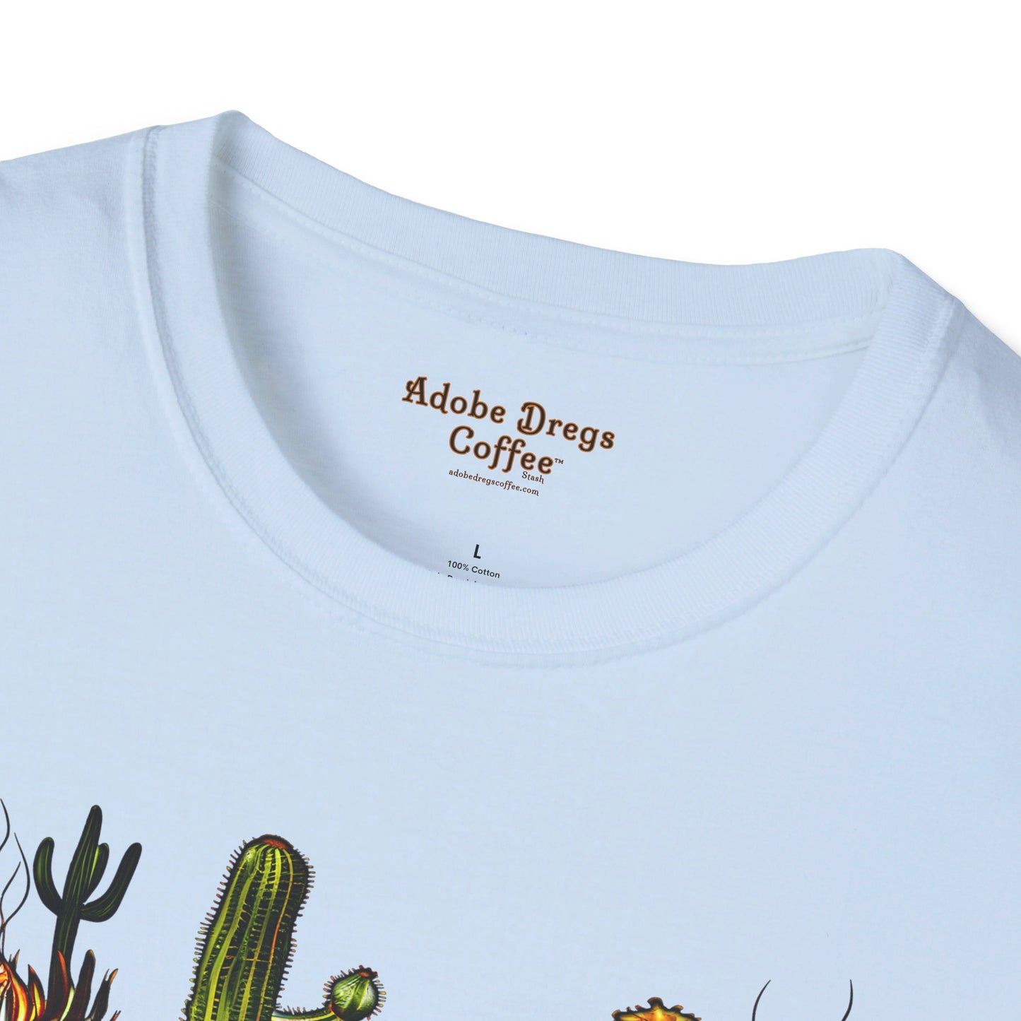 "Superstition" Unisex Softstyle T-Shirt from Adobe Dregs Coffee Stash™