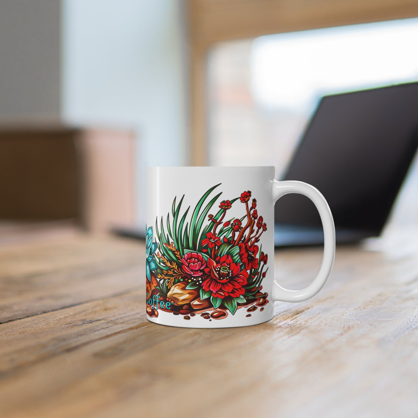 "Printz Ribitz" 11oz Coffee Mug, from Adobe Dregs Coffee Stash™