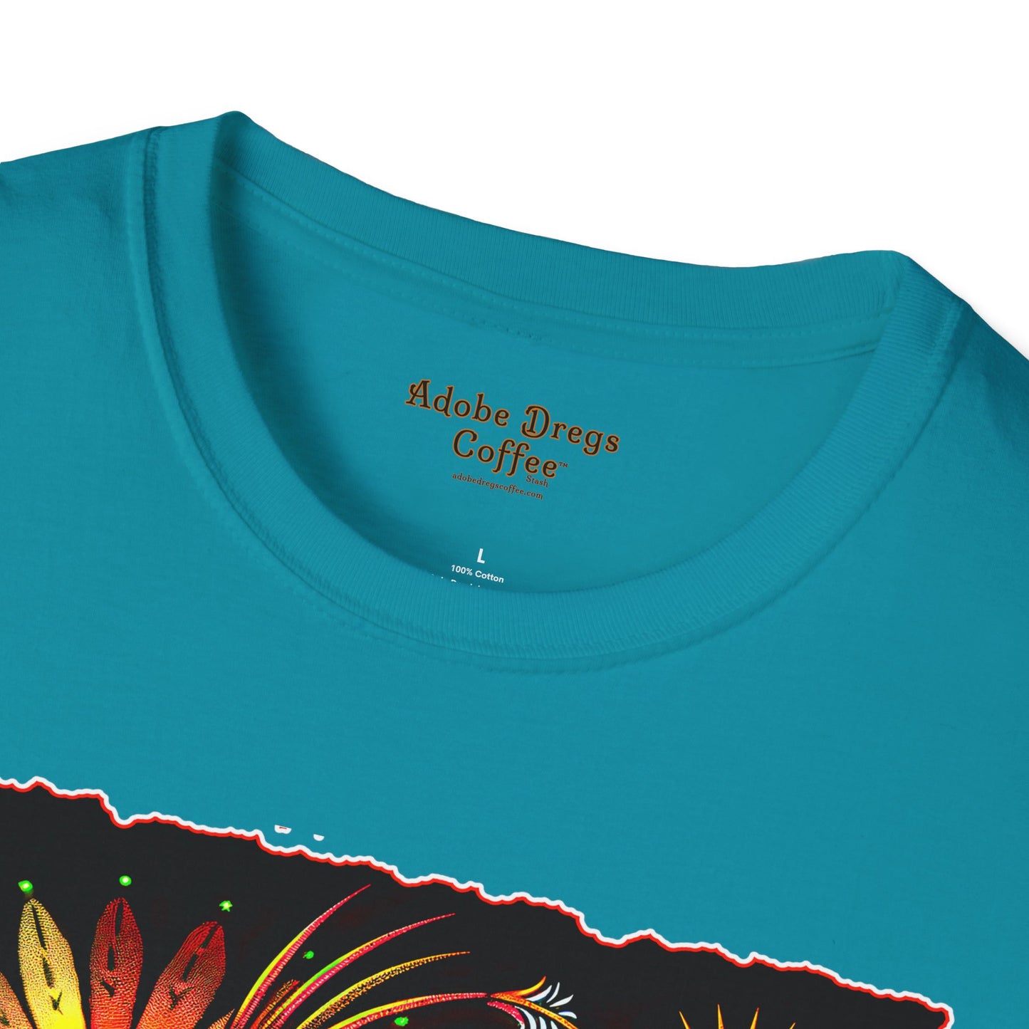 "Totem" Unisex Softstyle T-Shirt from Adobe Dregs Coffee Stash™