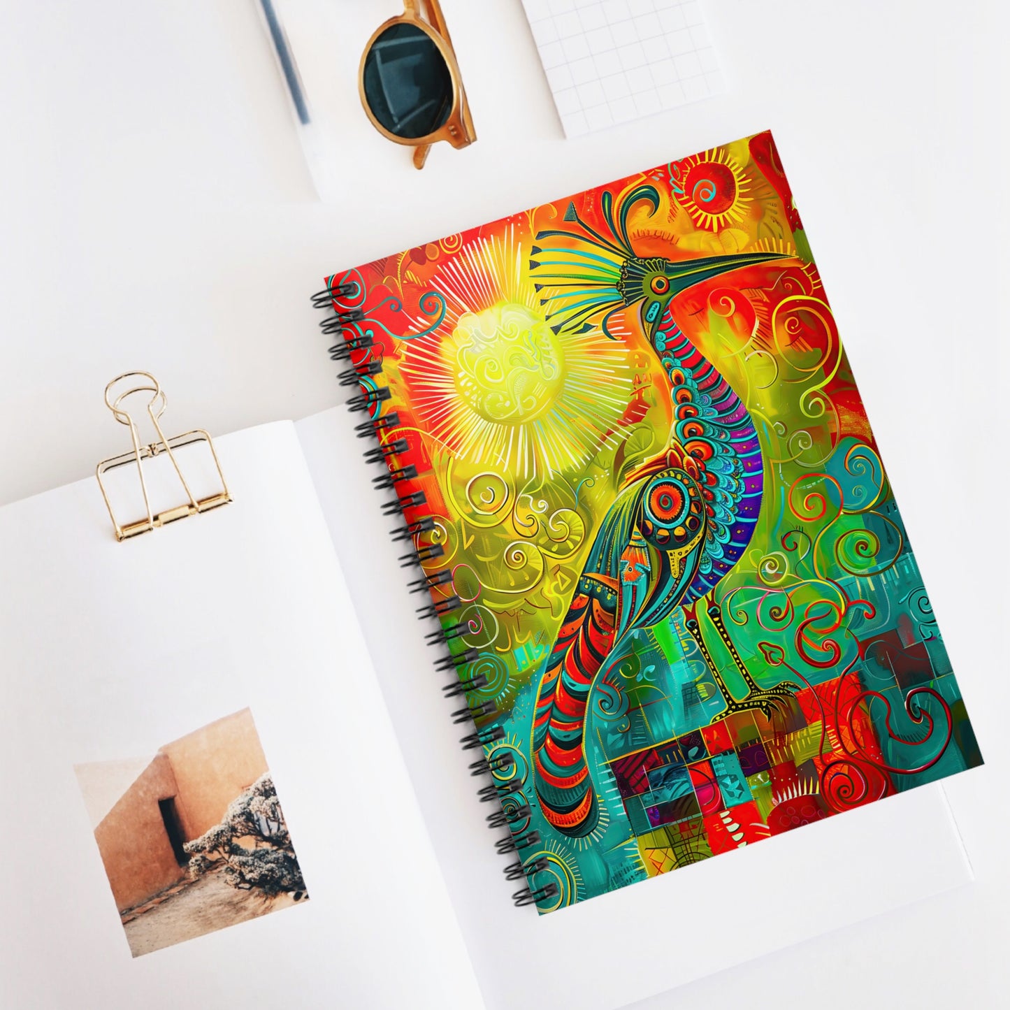 "Gifted Beauty" A Journal & Spiral Notebook - Ruled Line From Adobe Dregs Coffee Stash™