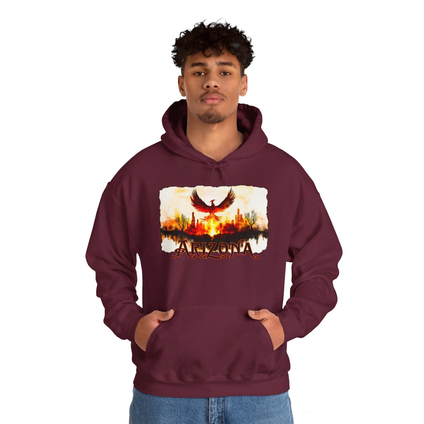 "Aloft" Unisex Heavy Blend™ Hooded Sweatshirt