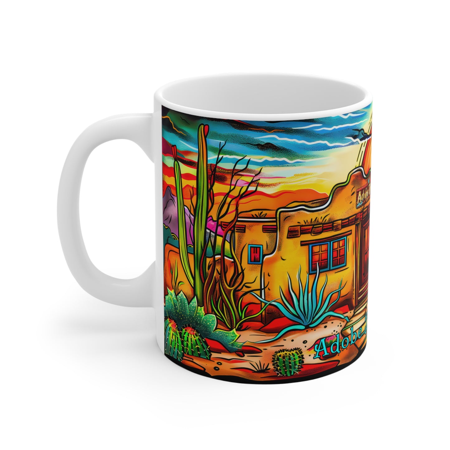 "Casa de Adobe Dregs" 11oz Coffee Mug, from Adobe Dregs Coffee Stash™