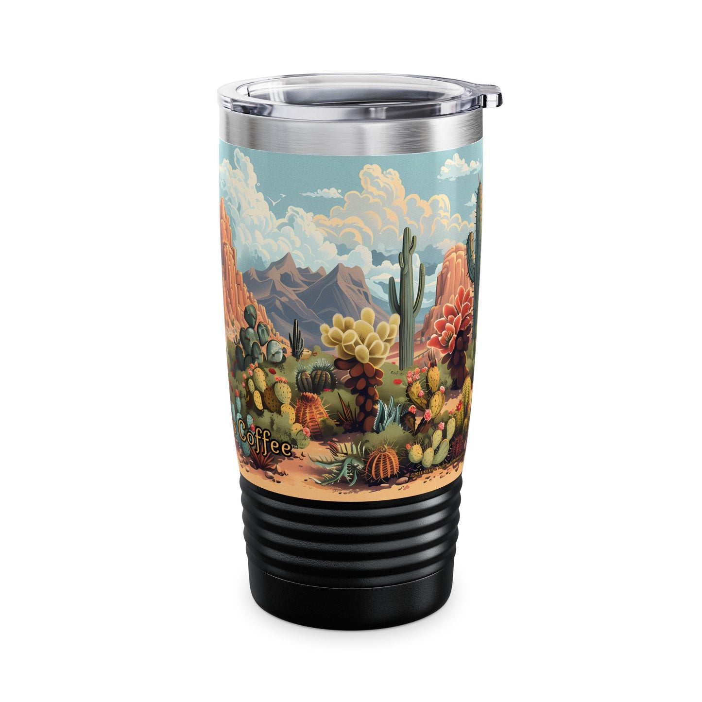 Cactus Canyon from Adobe Dregs Coffee: Ringneck Tumbler, 20oz