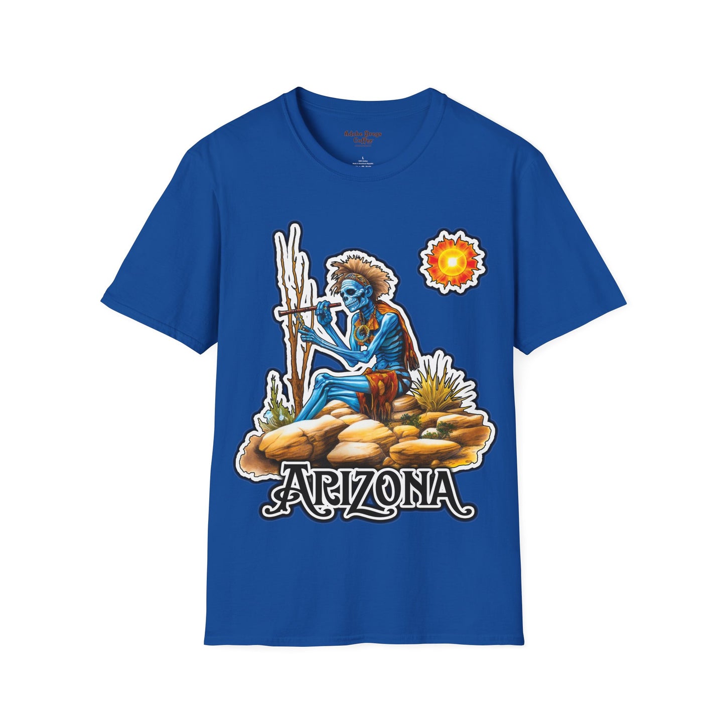 "Fun in the Arizona Sun!" Unisex Softstyle T-Shirt from Adobe Dregs Coffee Stash™