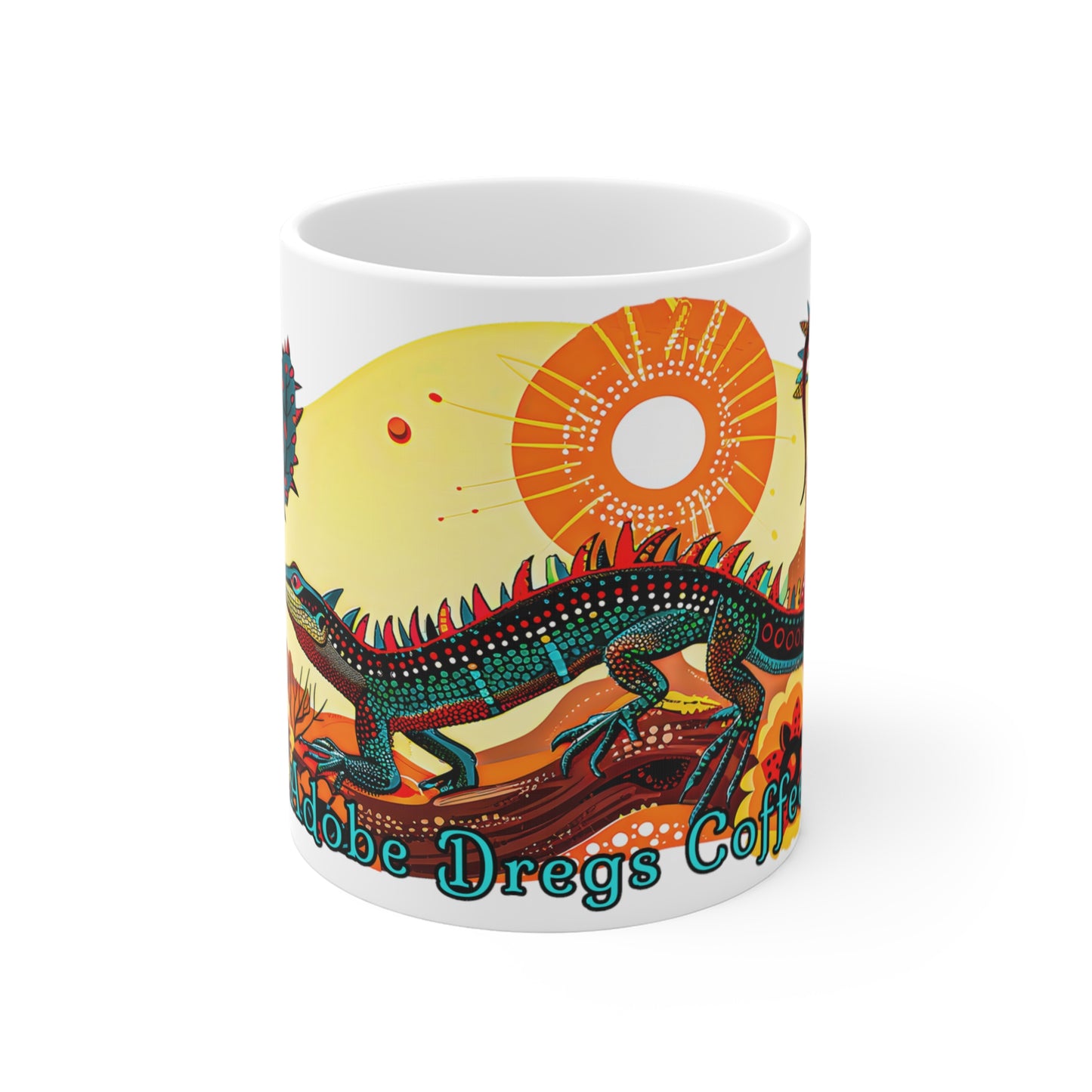 "Basking in the Sun" 11oz Coffee Mug, from Adobe Dregs Coffee Stash™