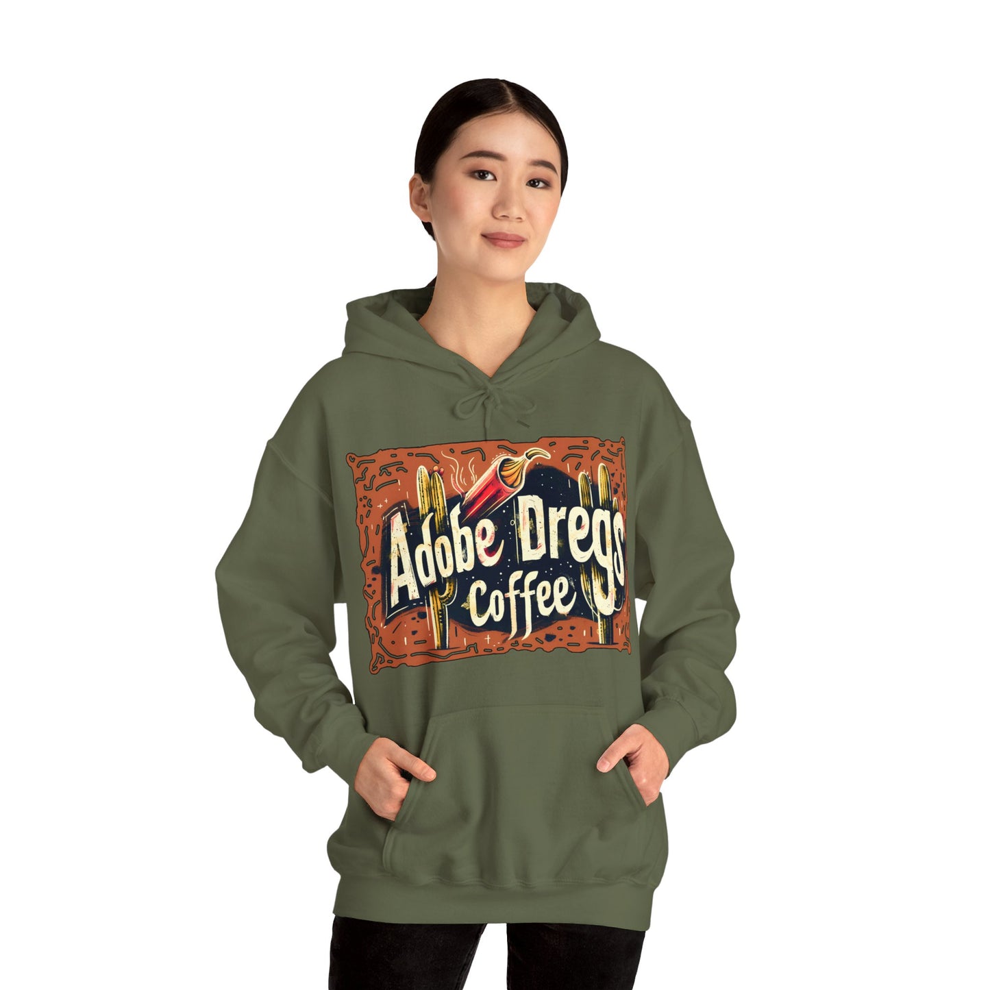 "Retro Rusty Metal Sign" - Unisex Heavy Blend™ Hooded Sweatshirt