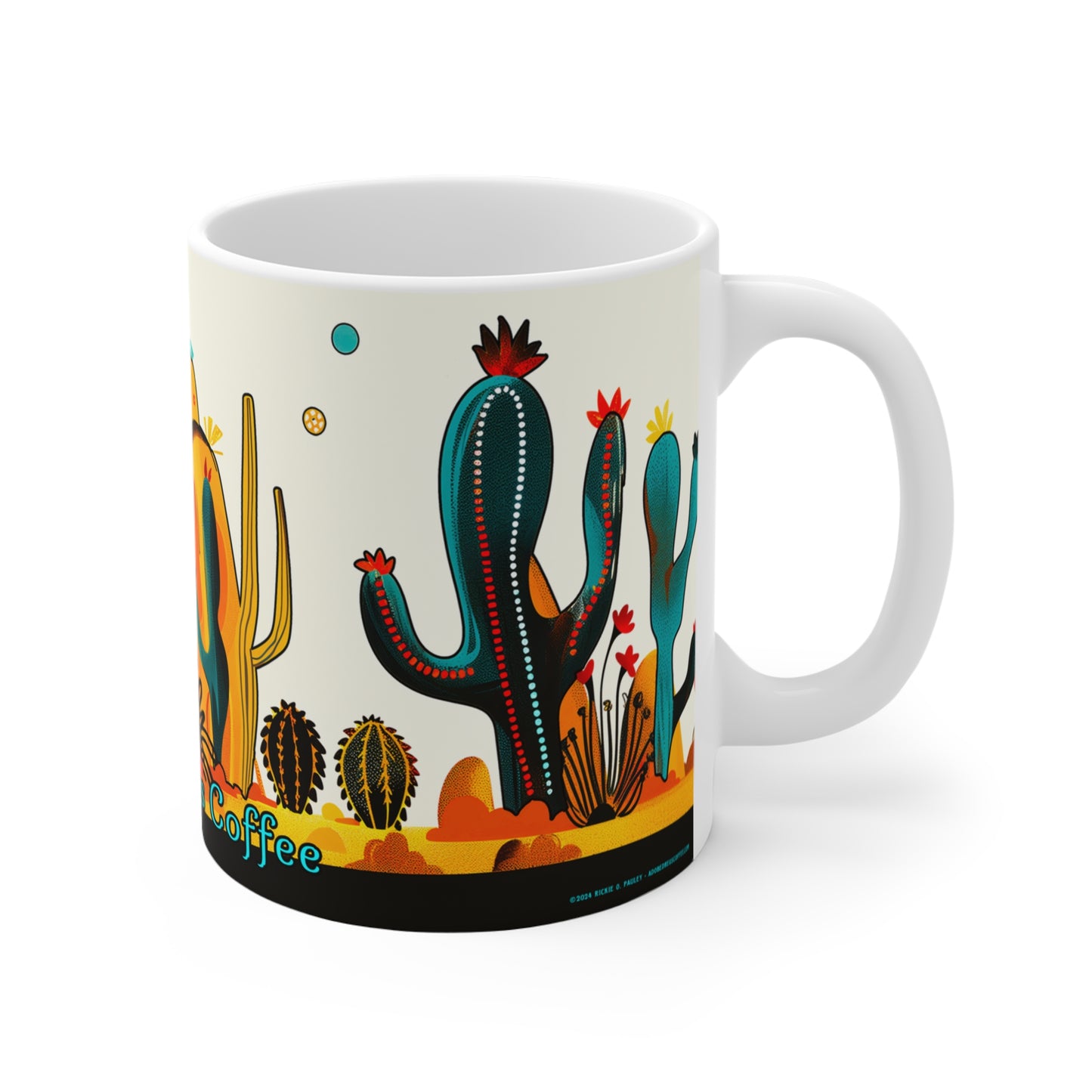 Desert Southwest Themed 11oz Coffee Mug, from Adobe Dregs Coffee Stash™