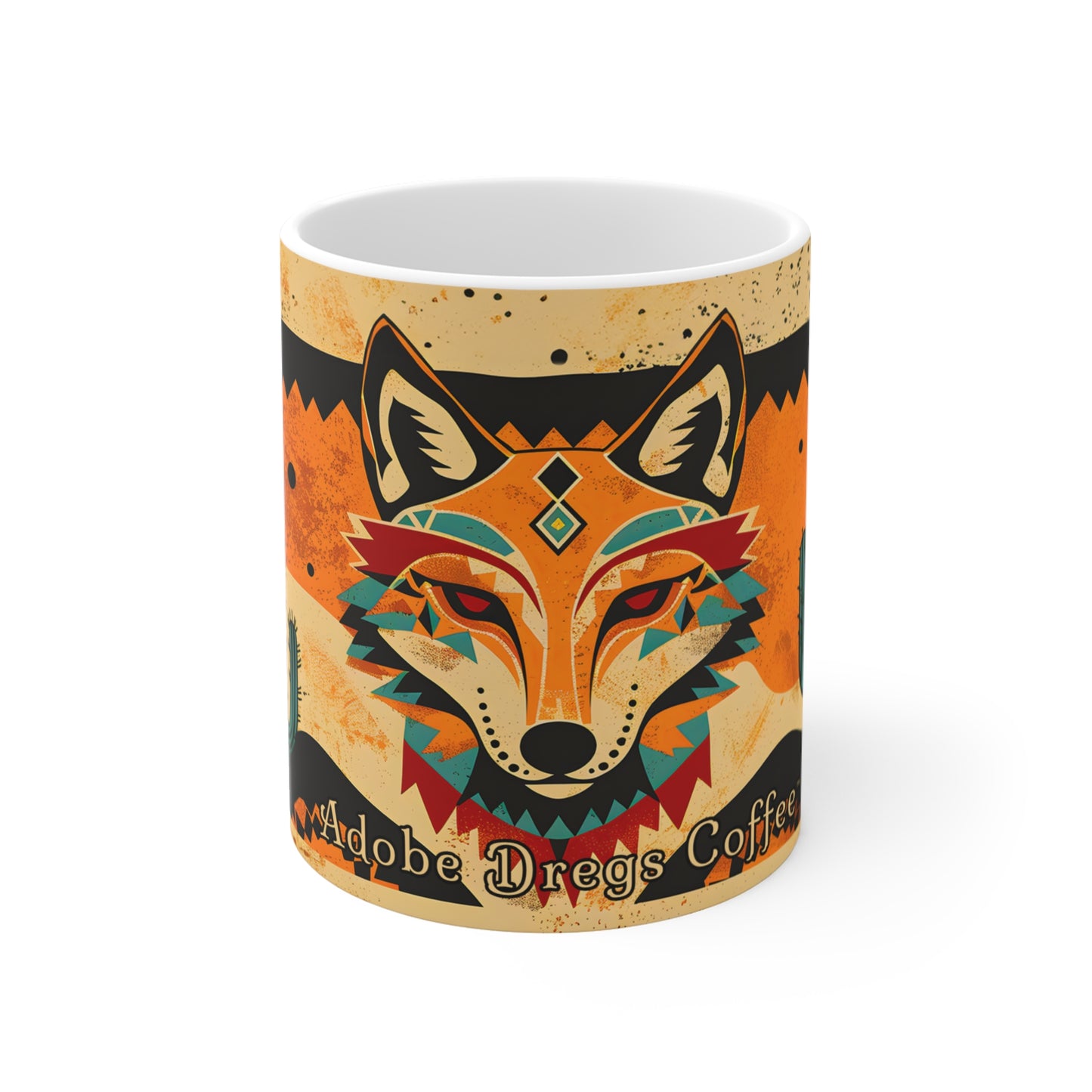 "Coy Coyote" 11oz Coffee Mug, from Adobe Dregs Coffee Stash™