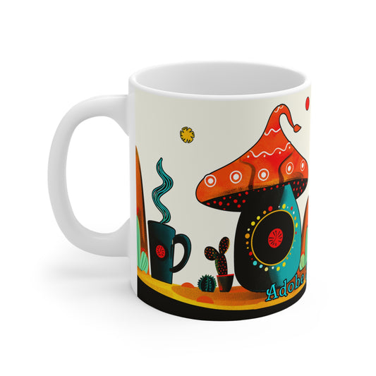 Desert Southwest Themed 11oz Coffee Mug, from Adobe Dregs Coffee Stash™