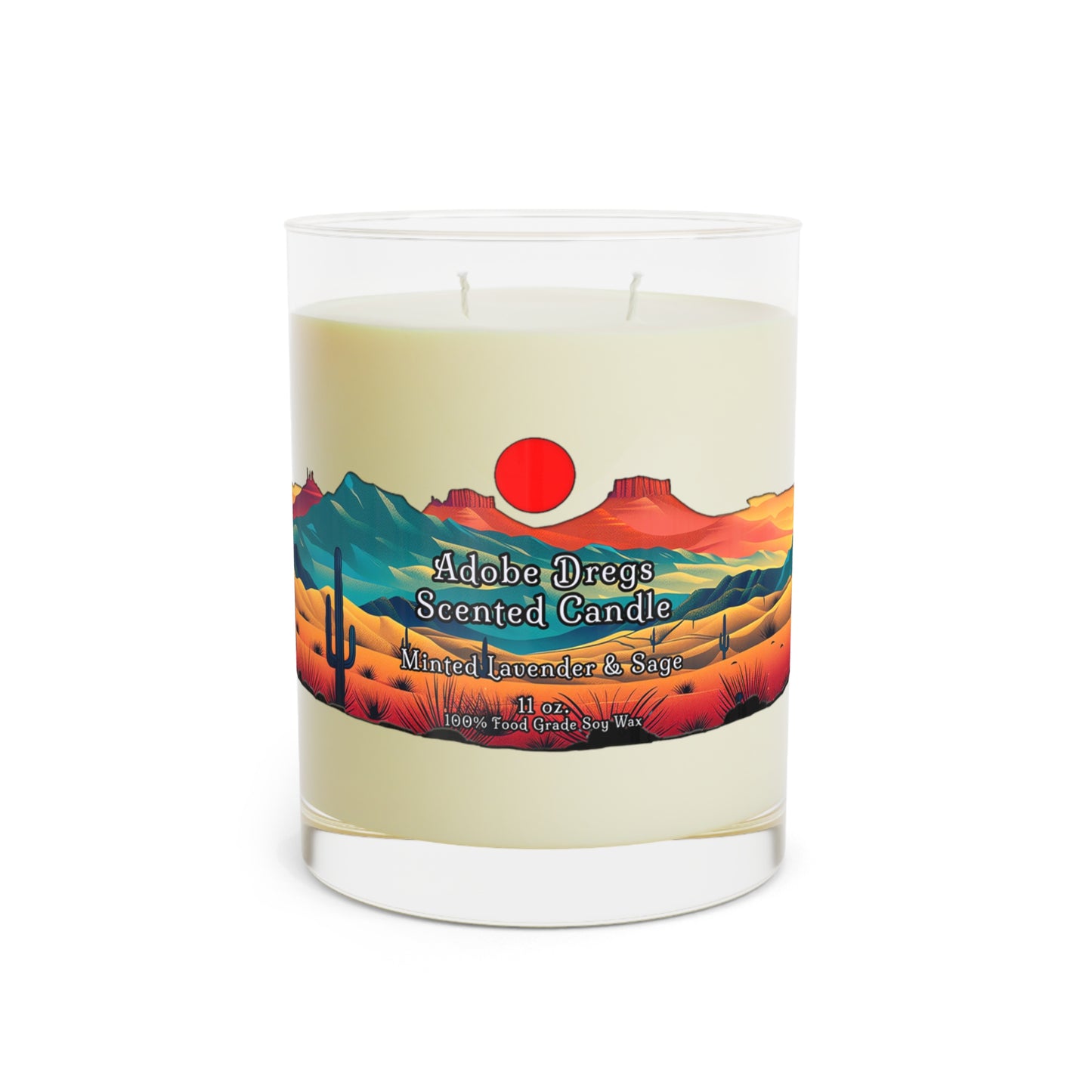 Adobe Dregs™ Minted Lavender & Sage Scented Candle - Full Glass, 11oz