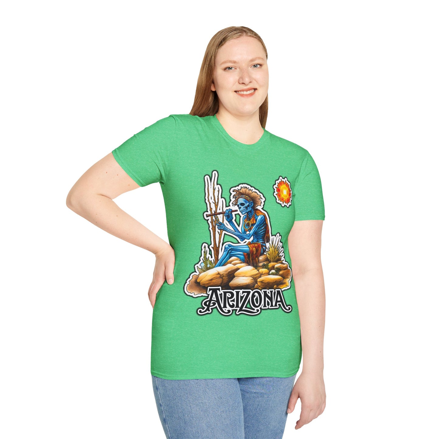 "Fun in the Arizona Sun!" Unisex Softstyle T-Shirt from Adobe Dregs Coffee Stash™