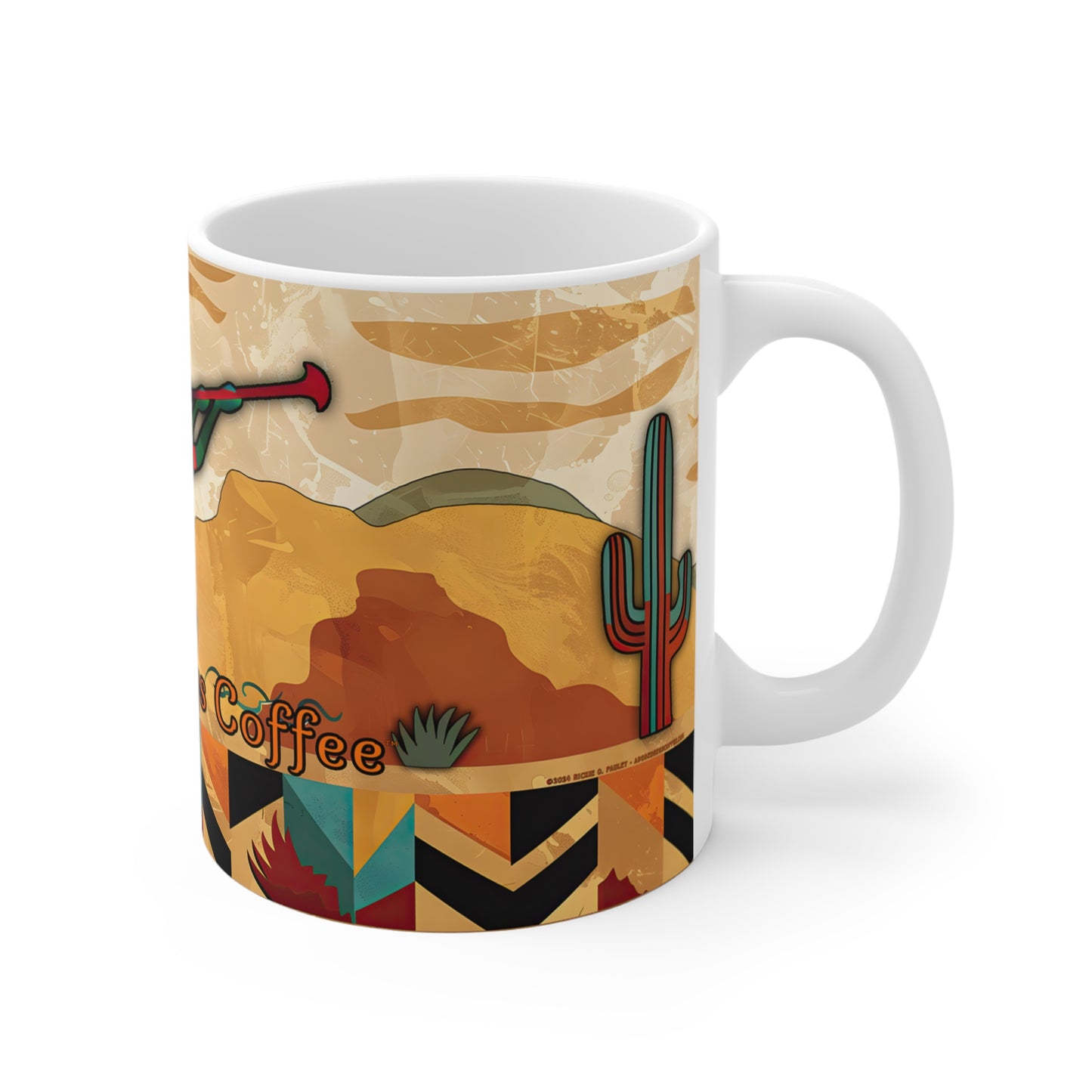 "Windsong" 11oz Coffee Mug, from Adobe Dregs Coffee Stash™