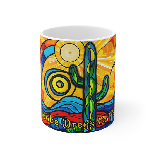 "Stained Glactus" 11oz Coffee Mug, from Adobe Dregs Coffee Stash™