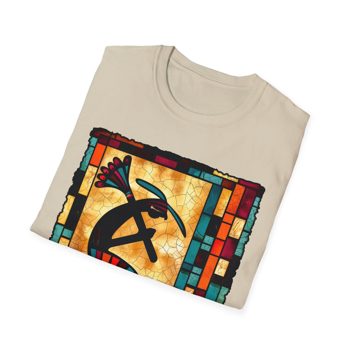 "Bricks & Mortar" Unisex Softstyle T-Shirt from Adobe Dregs Coffee Stash™