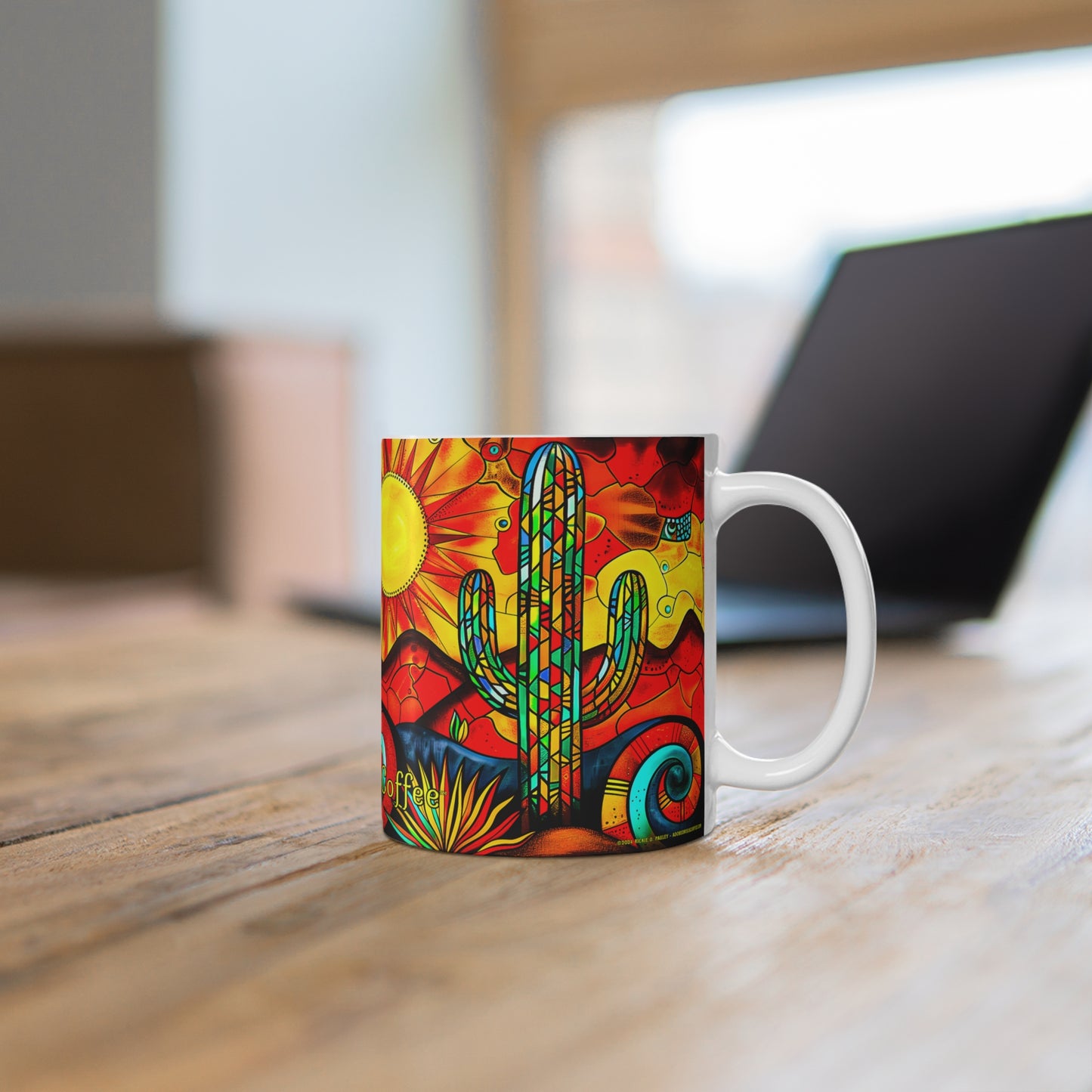 "Prism" 11oz Coffee Mug, from Adobe Dregs Coffee Stash™