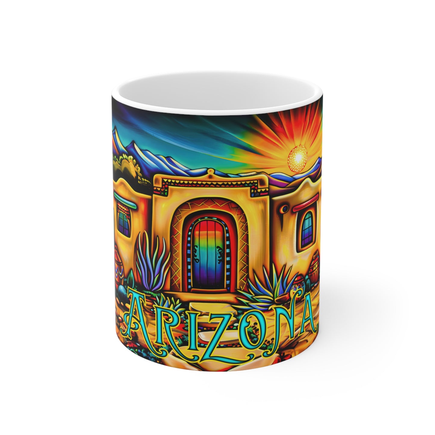 "La Puerta" 11oz Coffee Mug, from Adobe Dregs Coffee Stash™