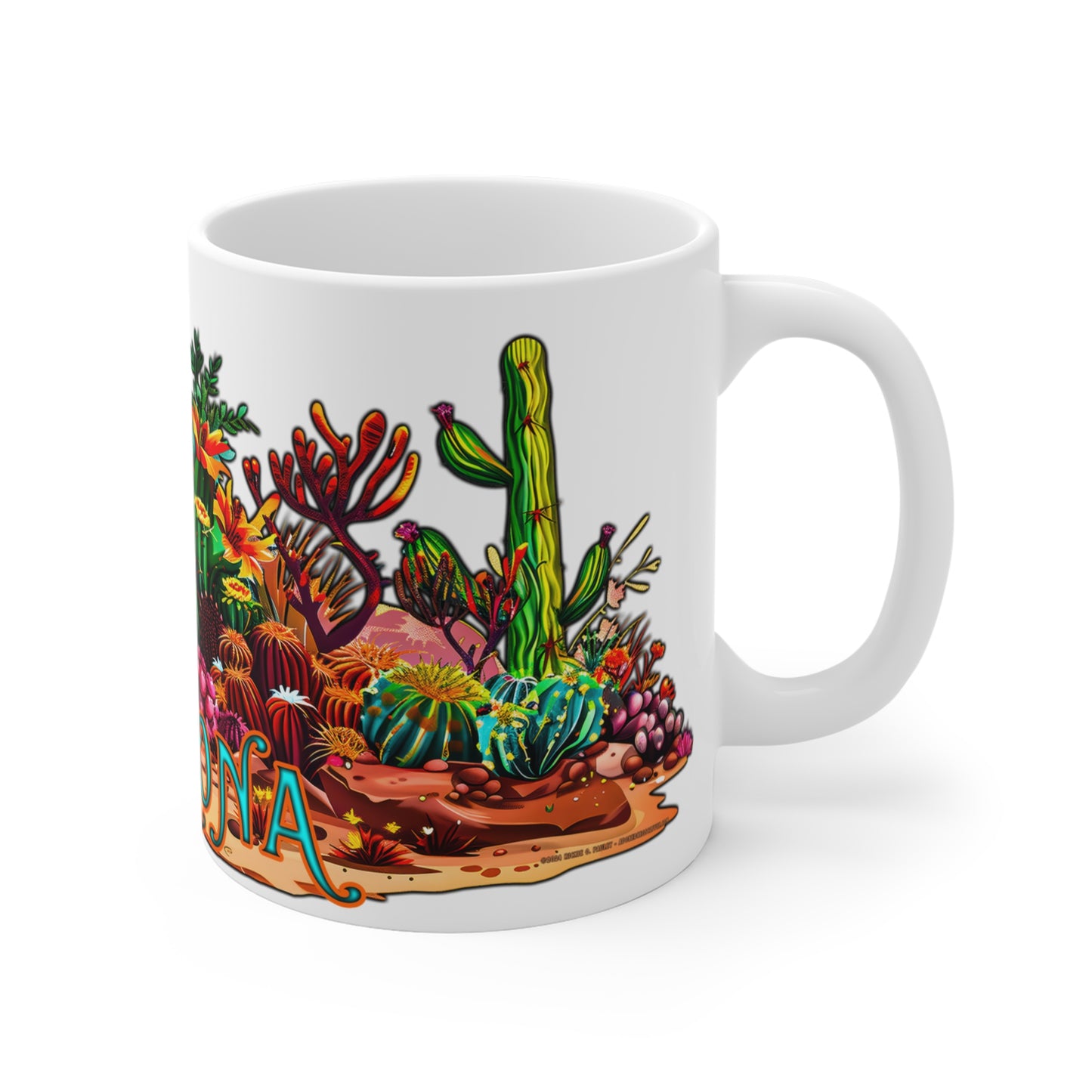 "Arizona Oasis" 11oz Coffee Mug, from Adobe Dregs Coffee Stash™