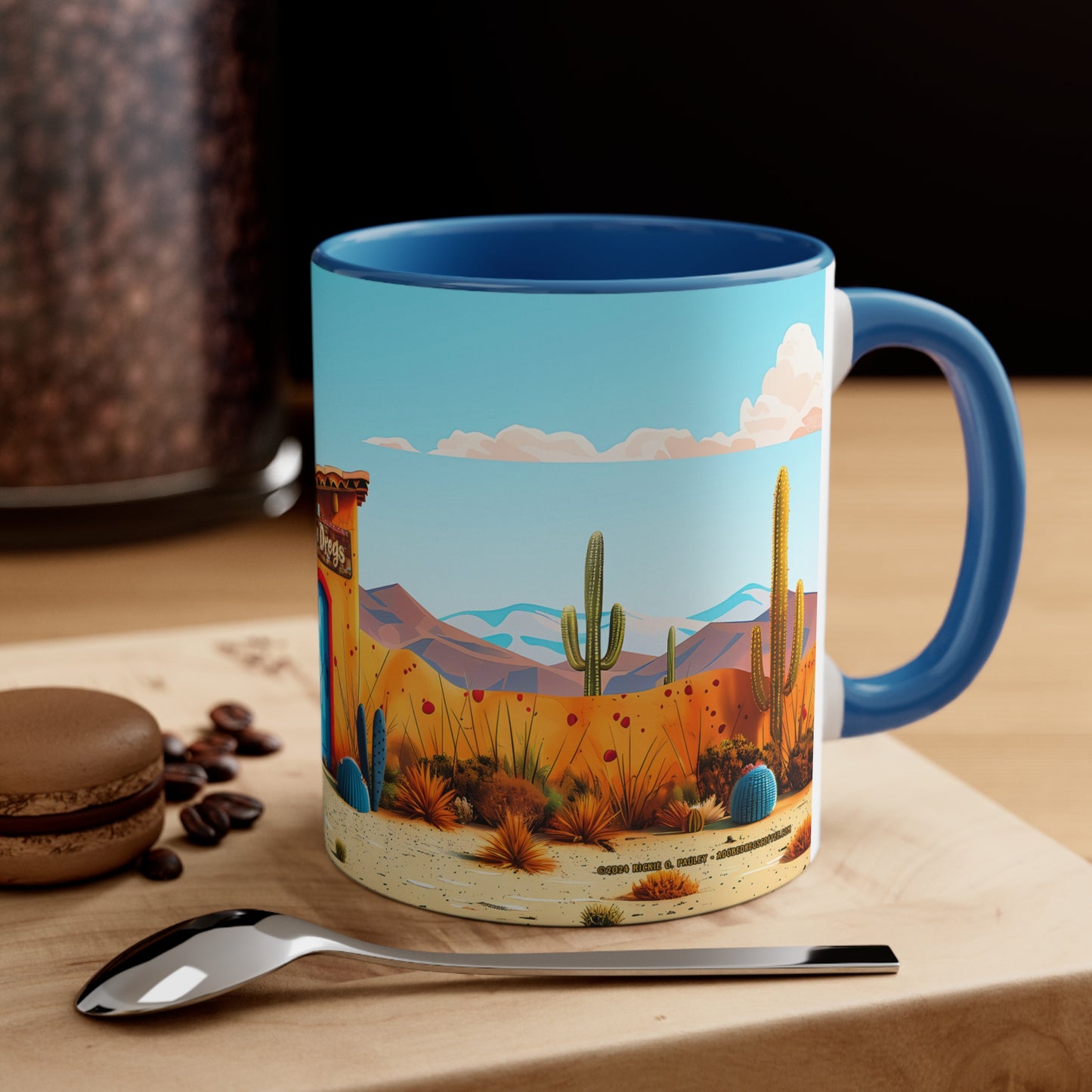 The Blue Door Accent Coffee Mug, 11oz from Adobe Dregs Coffee