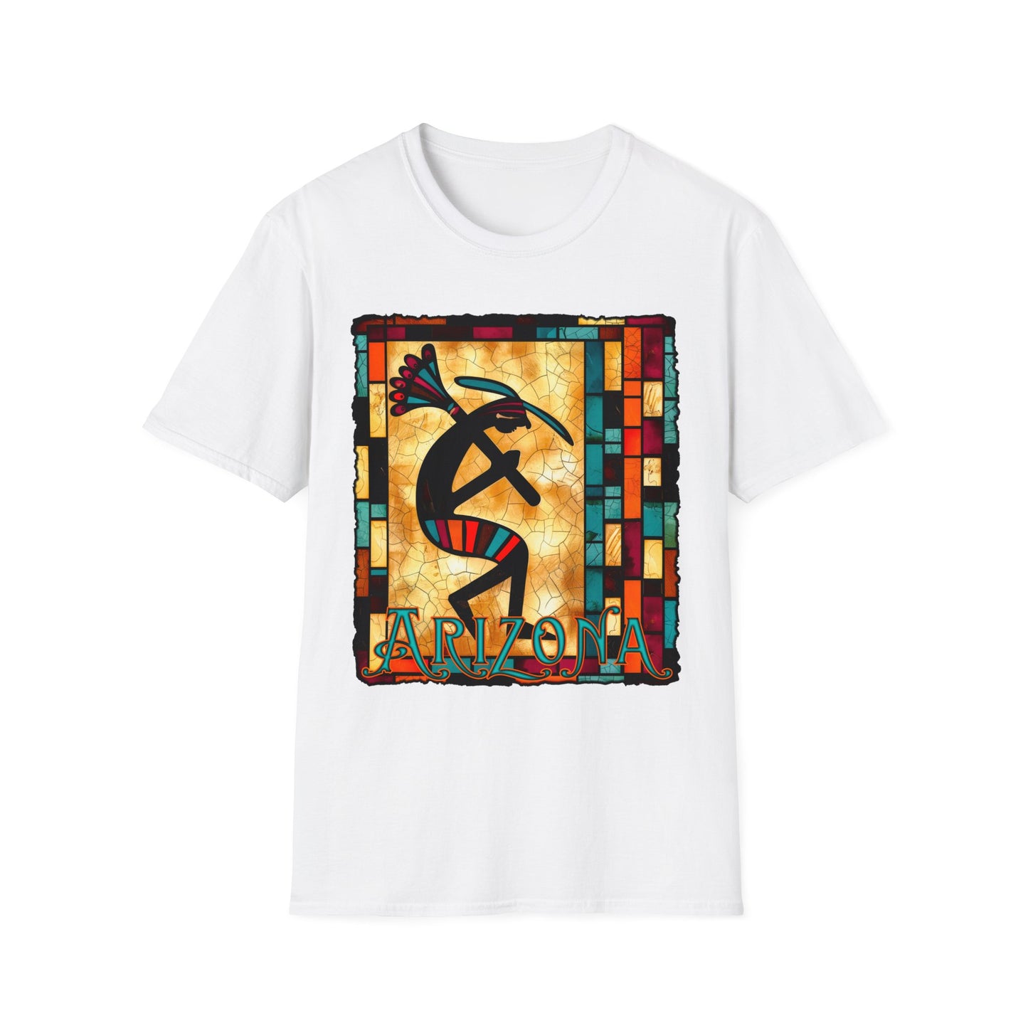 "Bricks & Mortar" Unisex Softstyle T-Shirt from Adobe Dregs Coffee Stash™