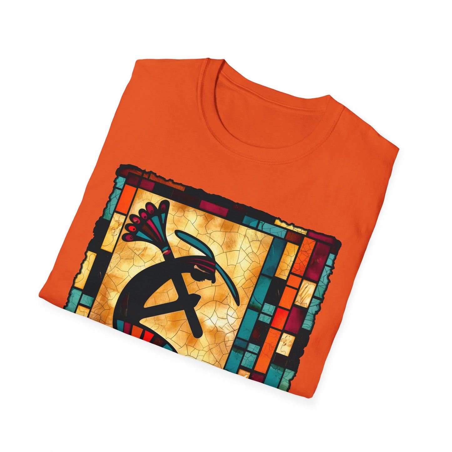 "Bricks & Mortar" Unisex Softstyle T-Shirt from Adobe Dregs Coffee Stash™