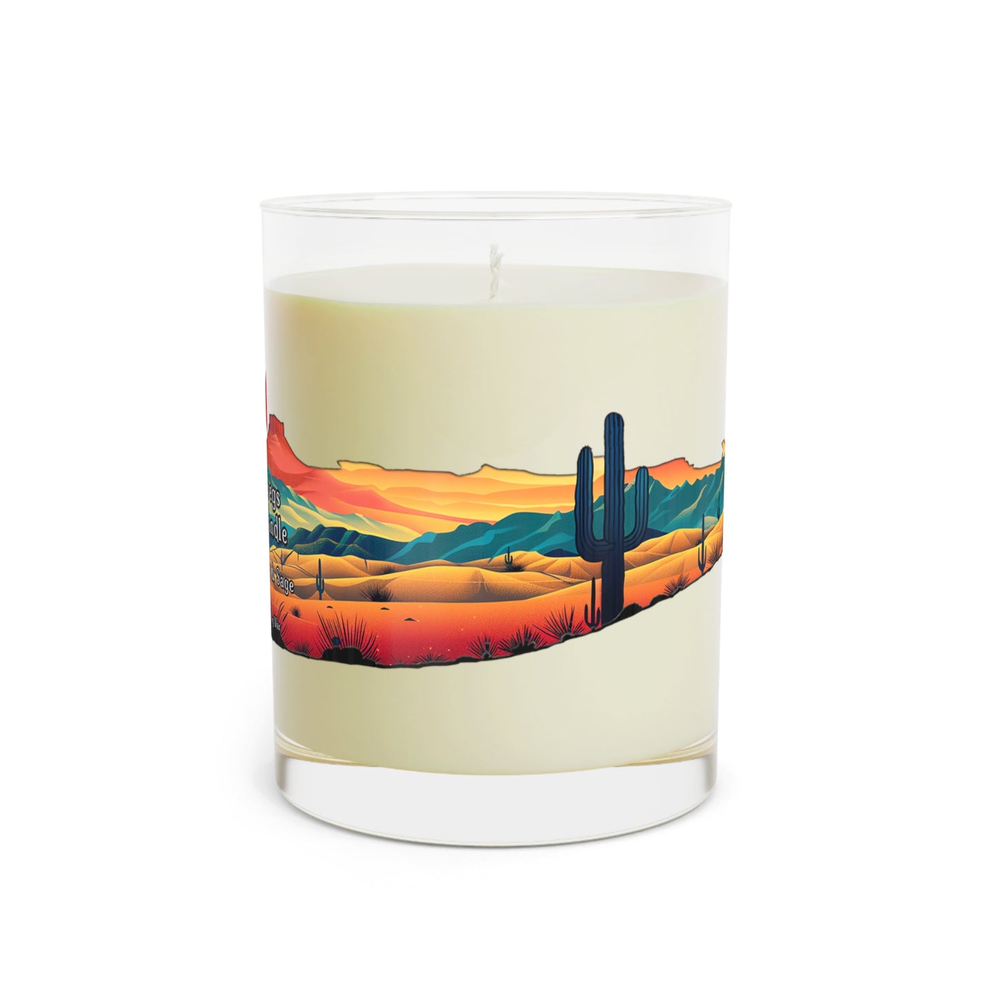 Adobe Dregs™ Minted Lavender & Sage Scented Candle - Full Glass, 11oz