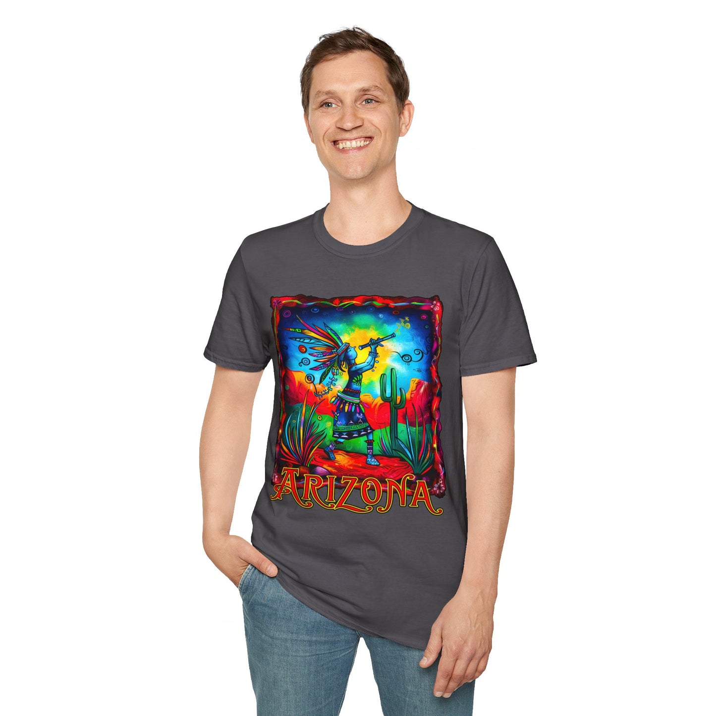 "Reverence" Unisex Softstyle T-Shirt from Adobe Dregs Coffee Stash™