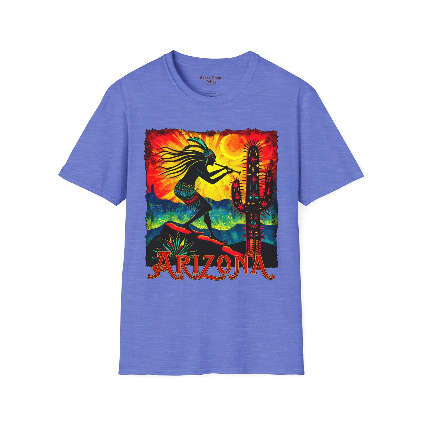 "Sunset Anthem" Unisex Softstyle T-Shirt from Adobe Dregs Coffee Stash™