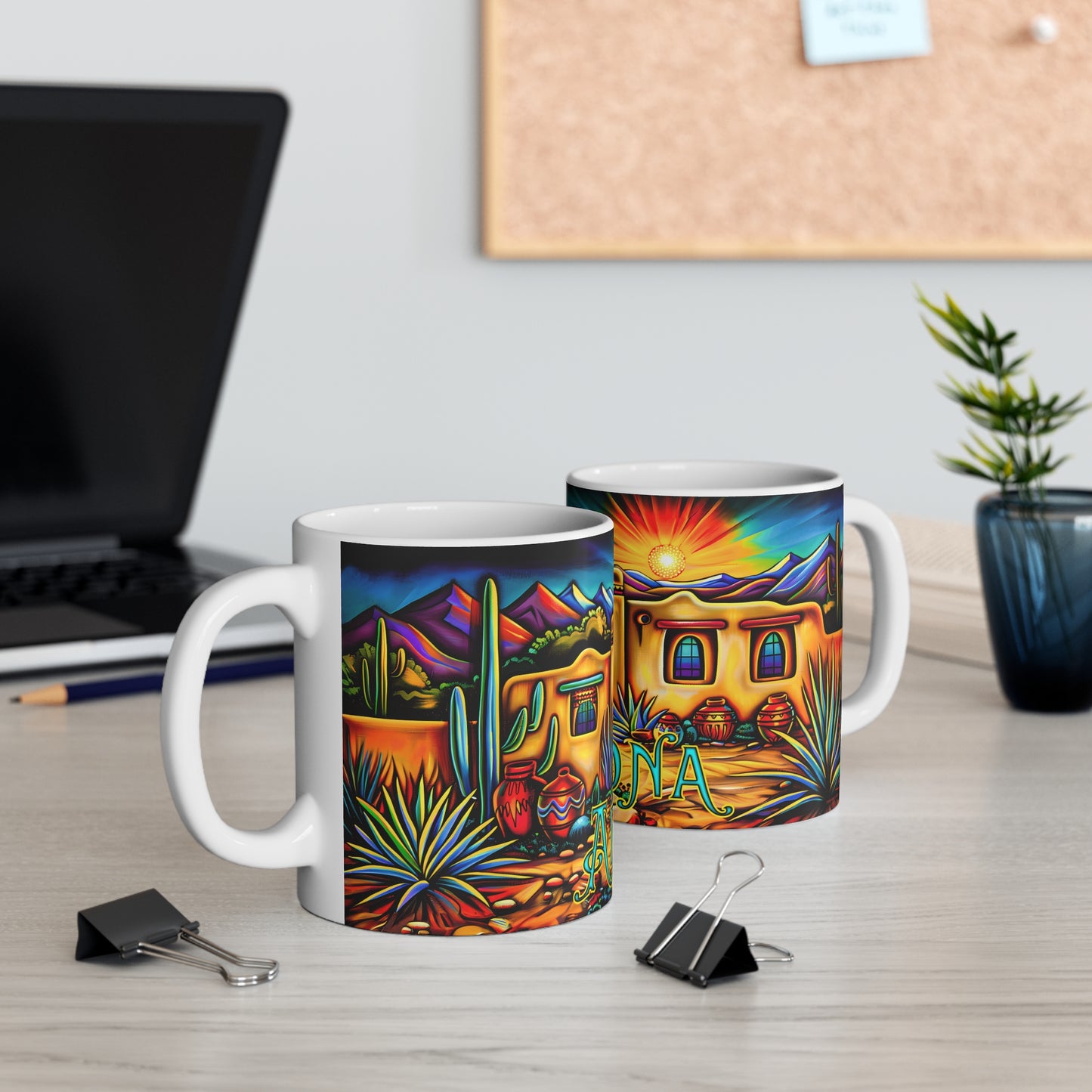 "La Puerta" 11oz Coffee Mug, from Adobe Dregs Coffee Stash™