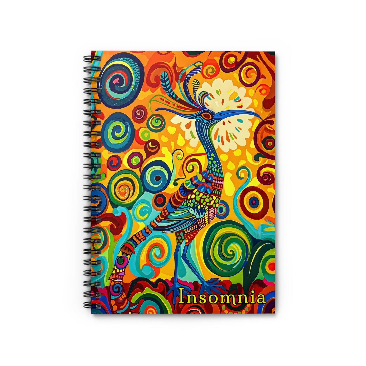 "Insomnia" A Journal & Spiral Notebook - Ruled Line From Adobe Dregs Coffee Stash™