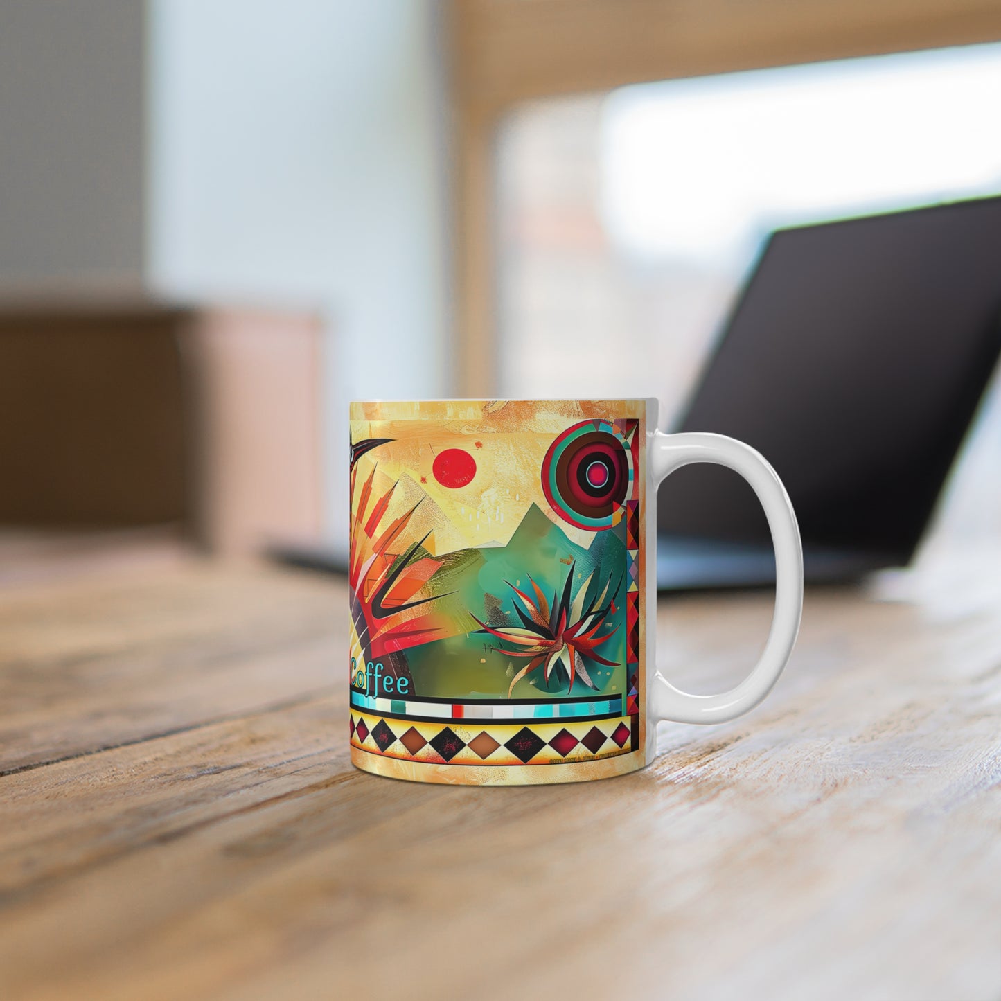 "Strike A Pose" 11oz Coffee Mug, from Adobe Dregs Coffee Stash™