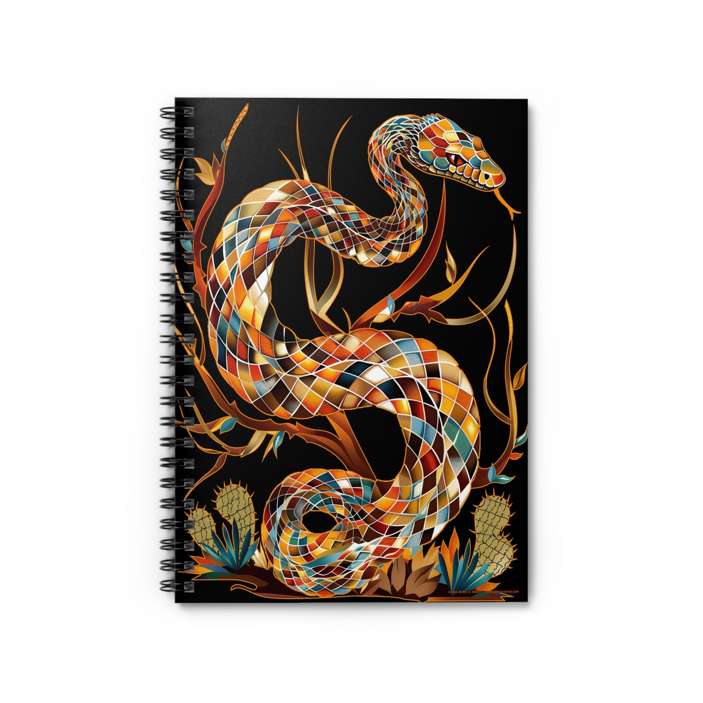 "Diamond Dazzler" A Journal & Spiral Notebook - Ruled Line From Adobe Dregs Coffee Stash™