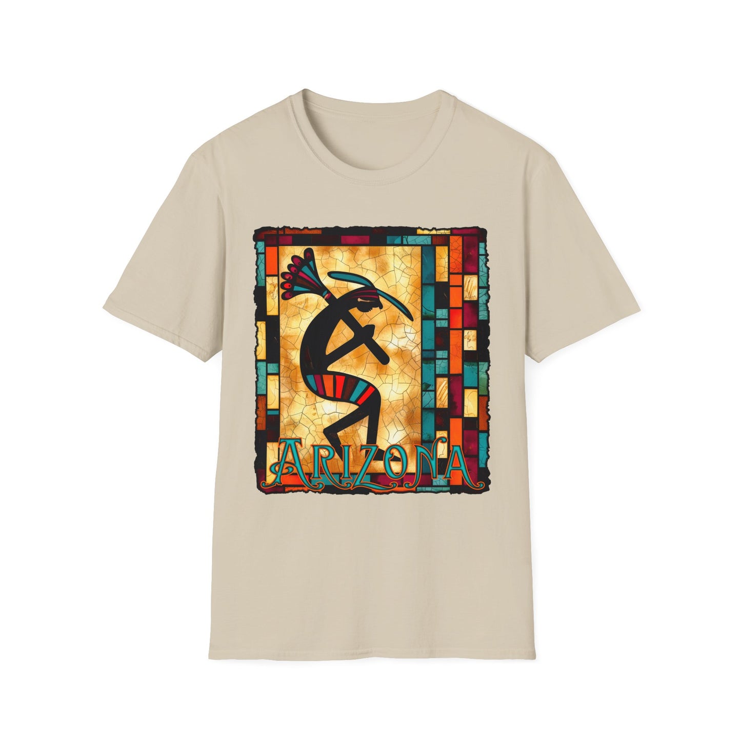 "Bricks & Mortar" Unisex Softstyle T-Shirt from Adobe Dregs Coffee Stash™